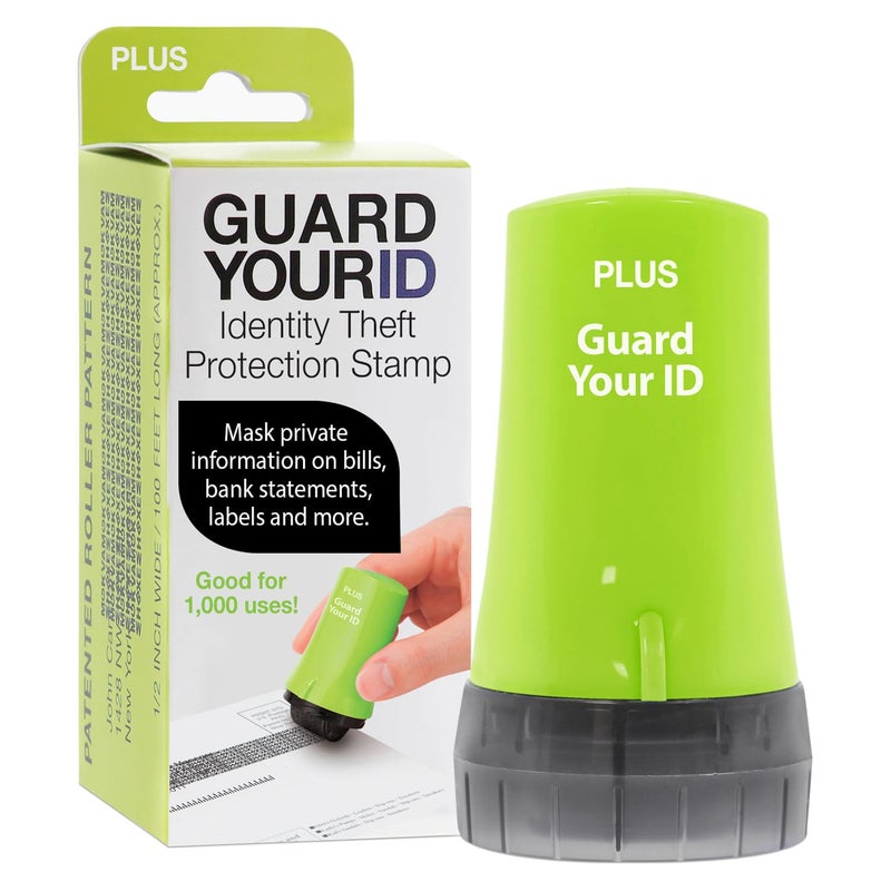 Plus Guard Your ID Advanced Roller Identity Theft Prevention Security Stamp Green (38311) - Image 1
